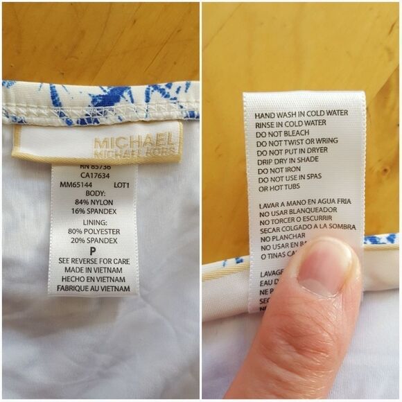 Michael Kors Side Shirred Hipster Size Sp - Picture 8 of 8